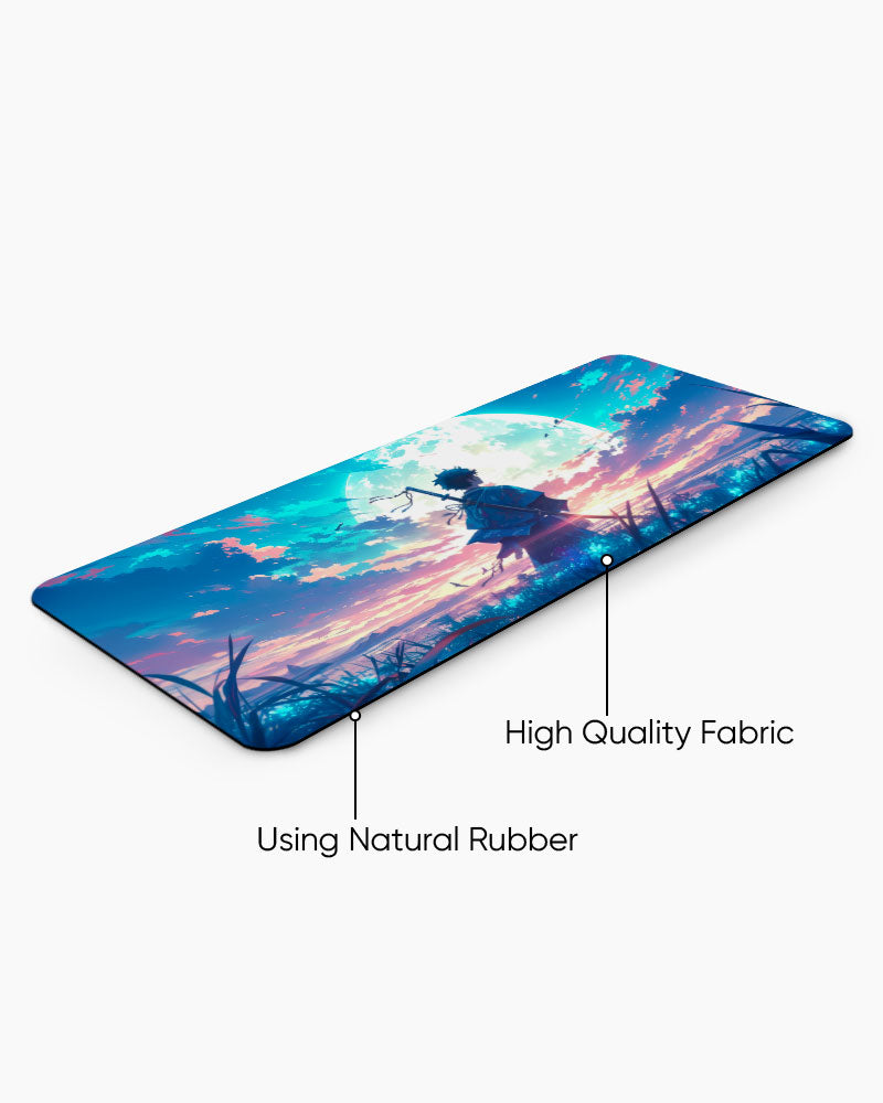 Anime Moon Landscape Desk Mat
