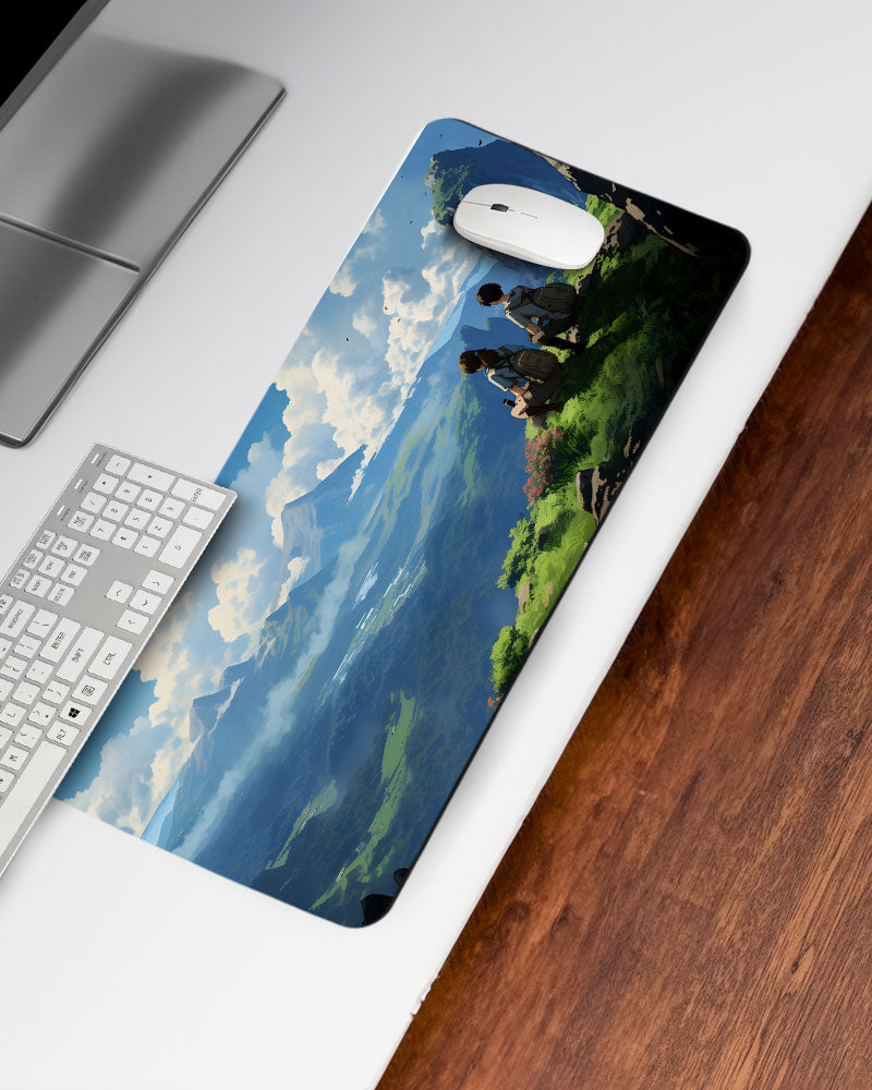 Anime character traveling Desk Mat