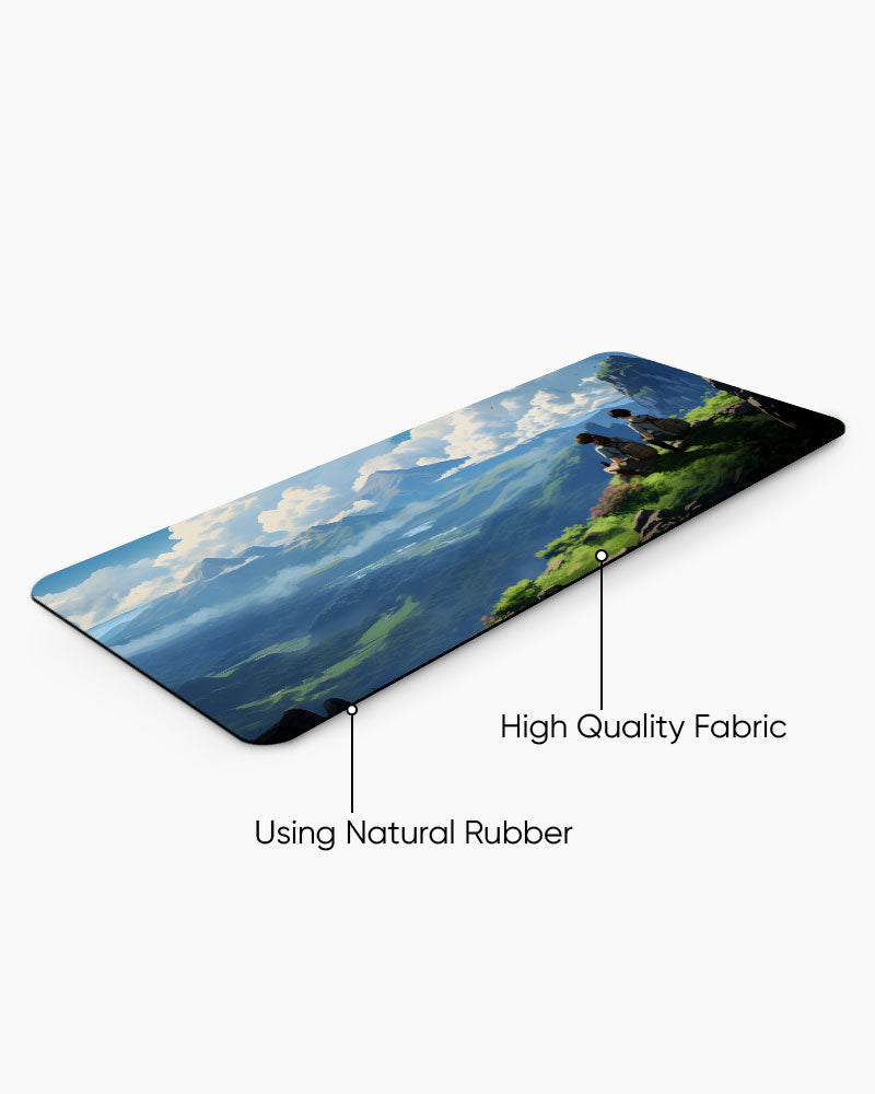 Anime character traveling Desk Mat