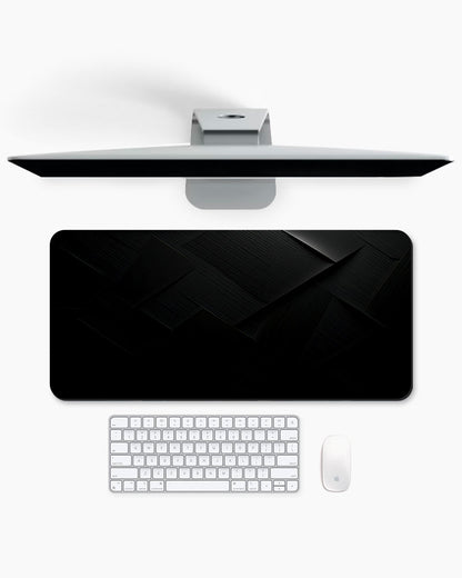 Black Carbon Texture Desk Mat