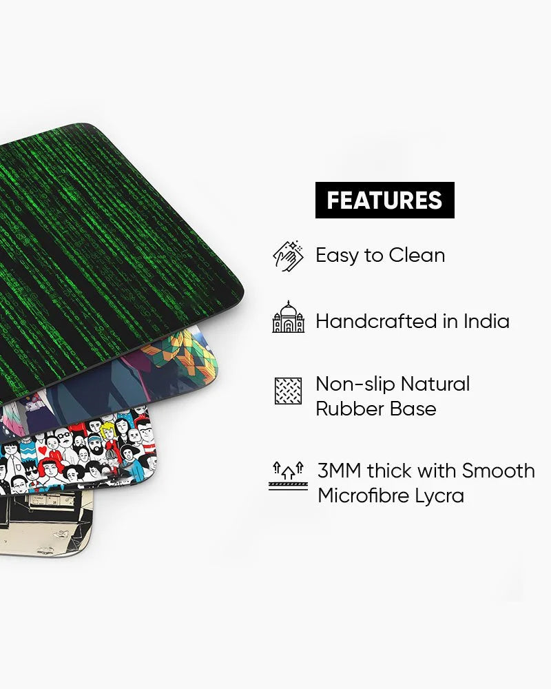 Black Carbon Texture Desk Mat