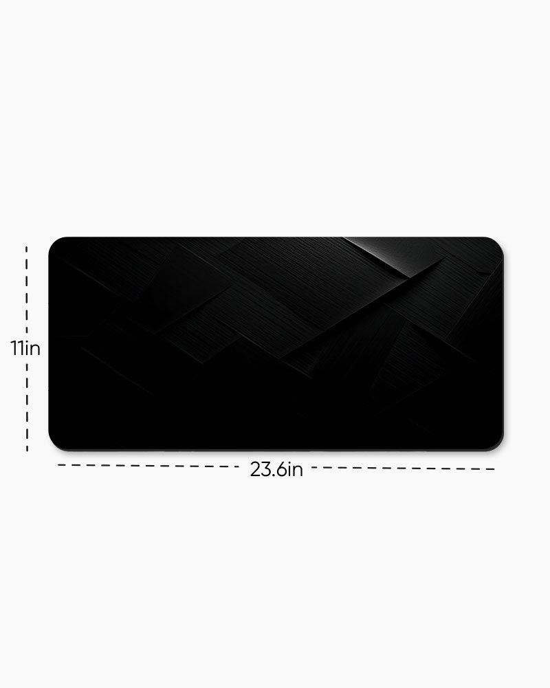 Black Carbon Texture Desk Mat
