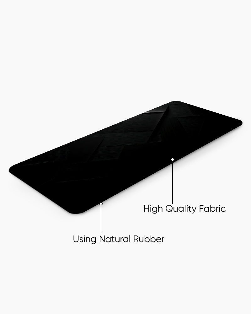 Black Carbon Texture Desk Mat