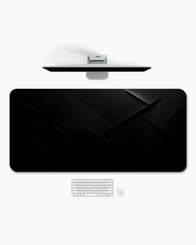 Black Carbon Texture Desk Mat