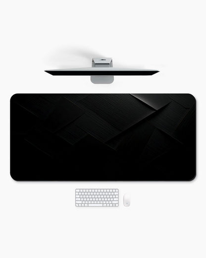 Black Carbon Texture Desk Mat