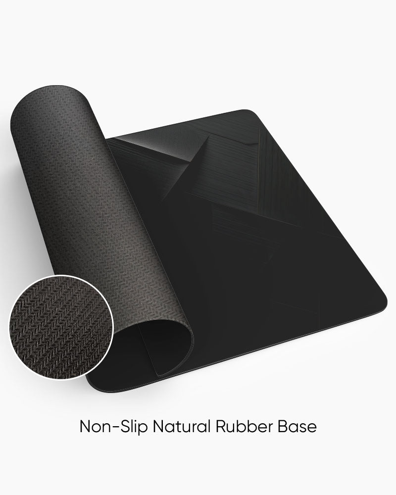 Black Carbon Texture Desk Mat