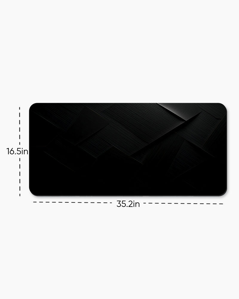 Black Carbon Texture Desk Mat