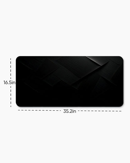 Black Carbon Texture Desk Mat