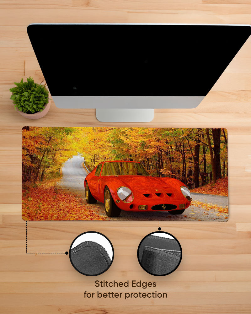 Autumn Drive Desk Mat