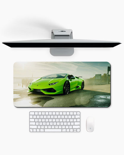 Lime Veloce Desk Mat
