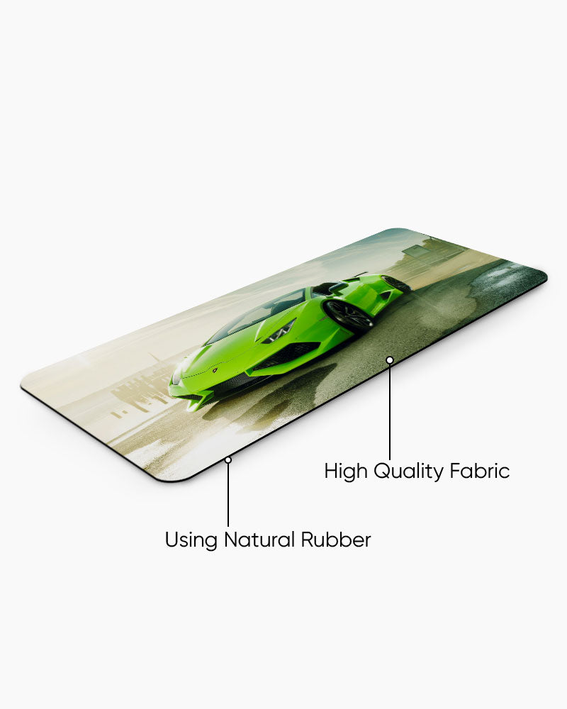 Lime Veloce Desk Mat