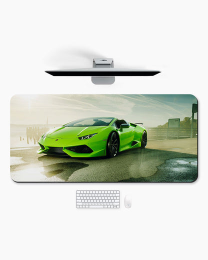 Lime Veloce Desk Mat