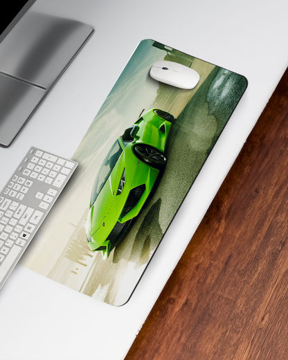 Lime Veloce Desk Mat