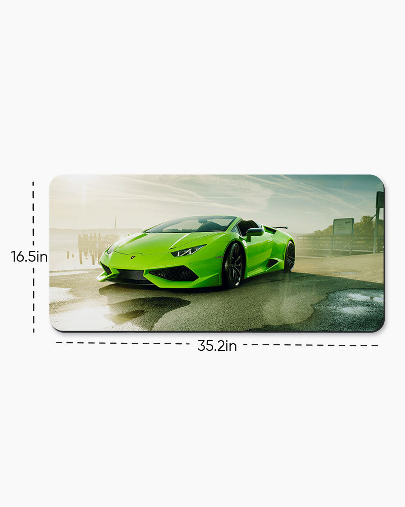 Lime Veloce Desk Mat