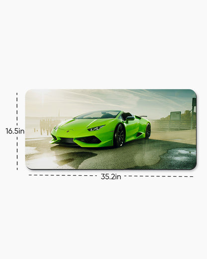 Lime Veloce Desk Mat