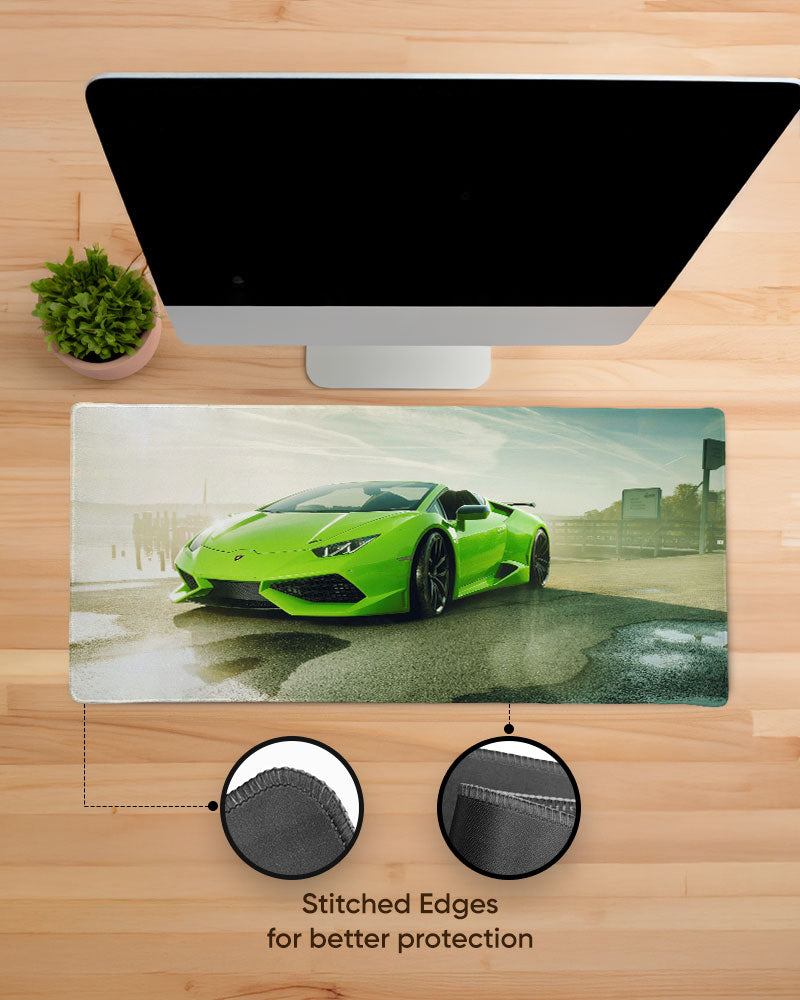 Lime Veloce Desk Mat