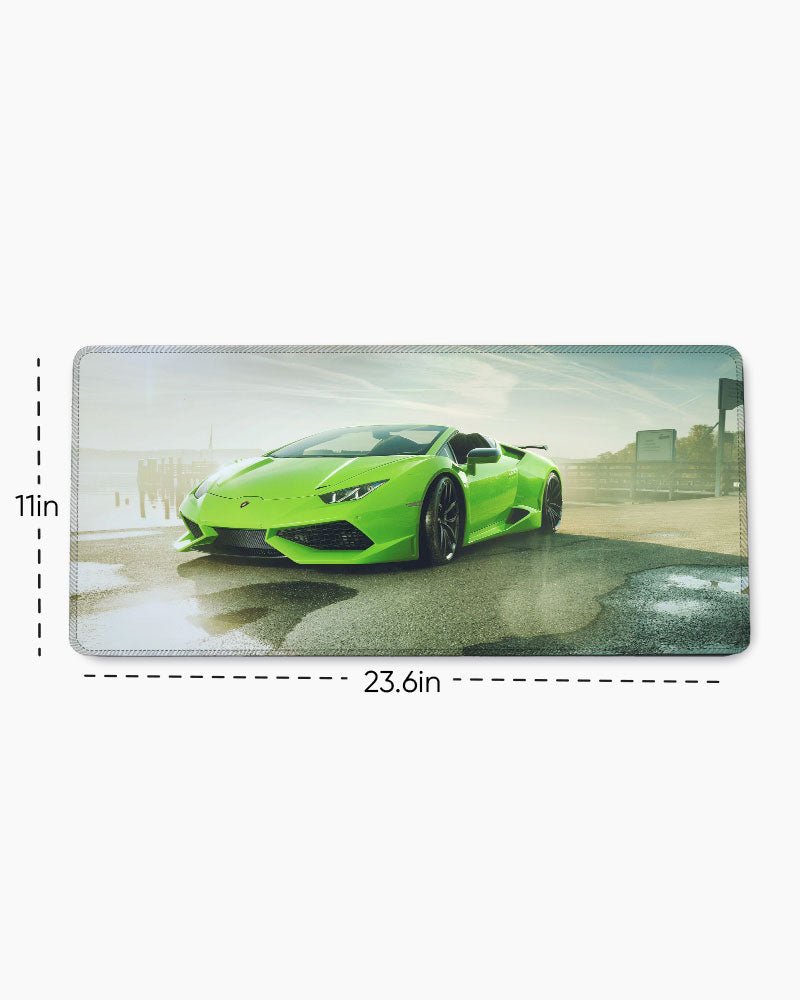 Lime Veloce Desk Mat