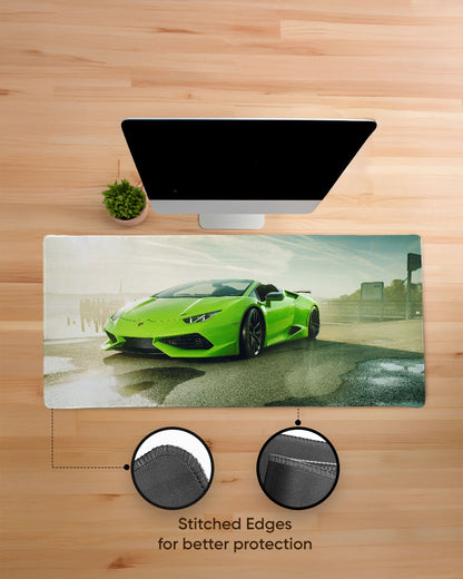 Lime Veloce Desk Mat
