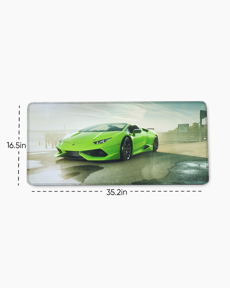 Lime Veloce Desk Mat
