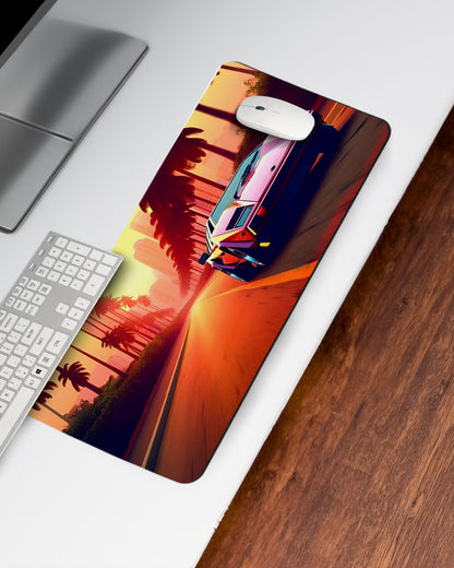 Retro Sunset Desk Mat