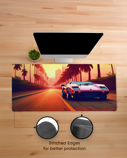 Retro Sunset Desk Mat