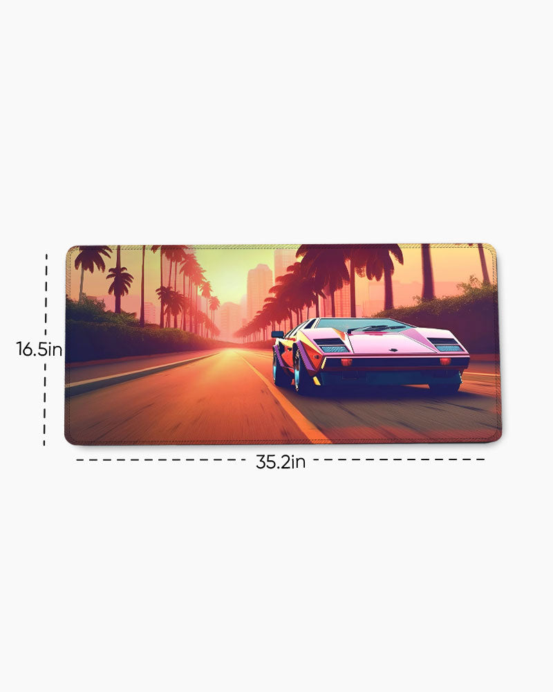 Retro Sunset Desk Mat