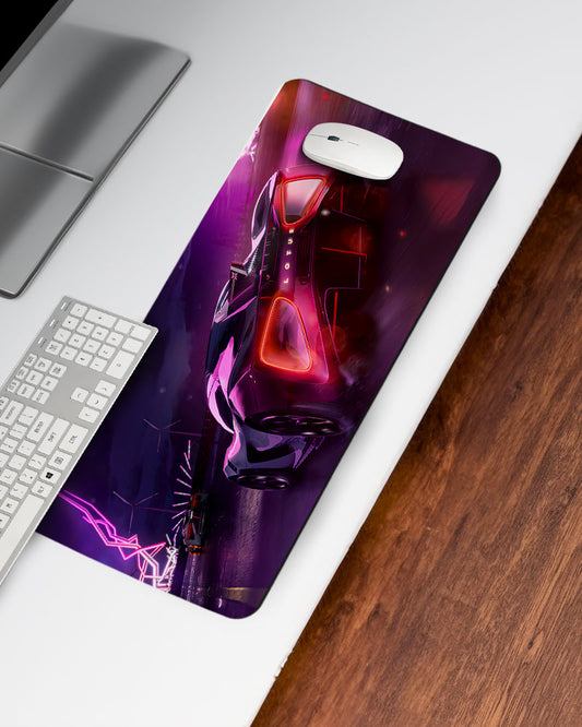 Neon Thunder Desk Mat