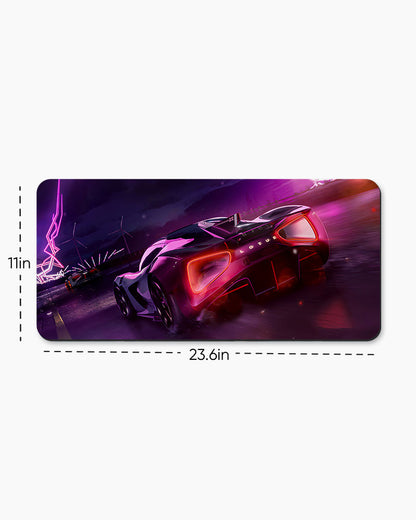 Neon Thunder Desk Mat