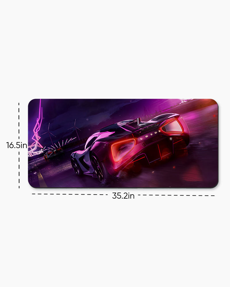 Neon Thunder Desk Mat