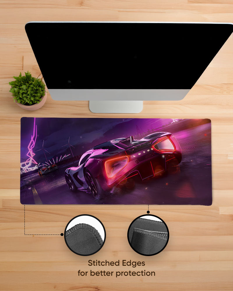 Neon Thunder Desk Mat