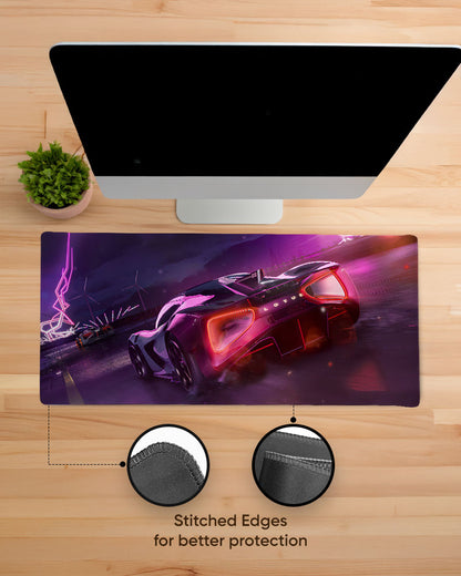 Neon Thunder Desk Mat