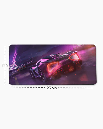 Neon Thunder Desk Mat