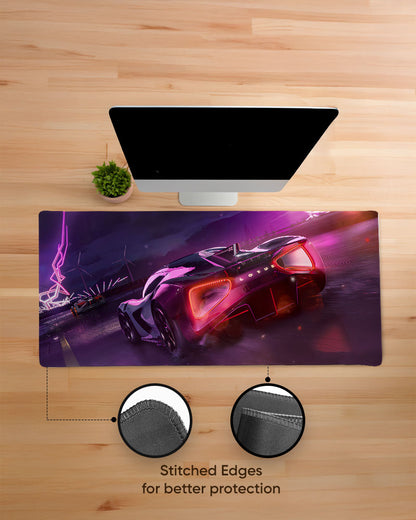 Neon Thunder Desk Mat