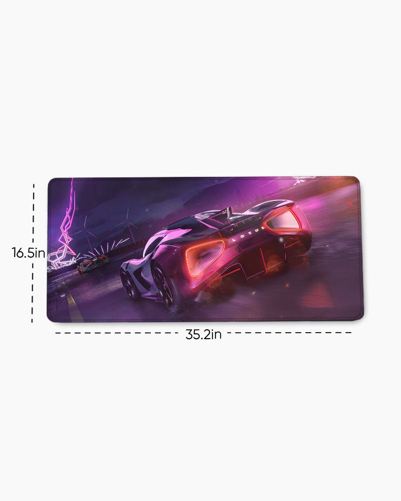 Neon Thunder Desk Mat