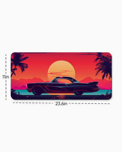 Synthwave Cruiser Desk Mat