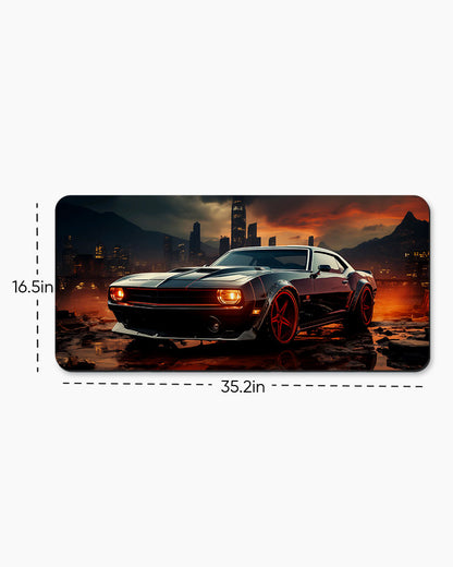Midnight Pursuit Desk Mat