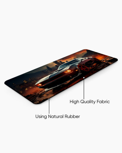 Midnight Pursuit Desk Mat