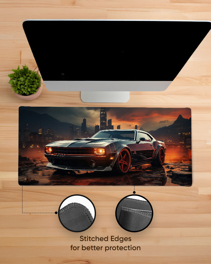 Midnight Pursuit Desk Mat