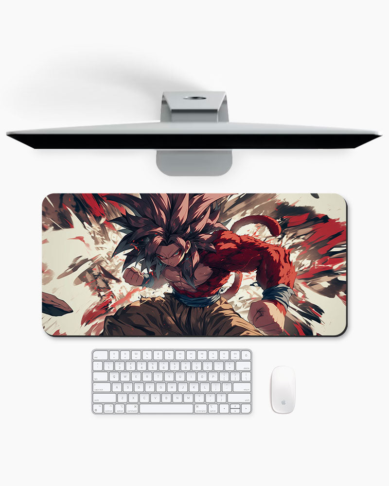 The Primal Saiyan's Fury Desk Mat