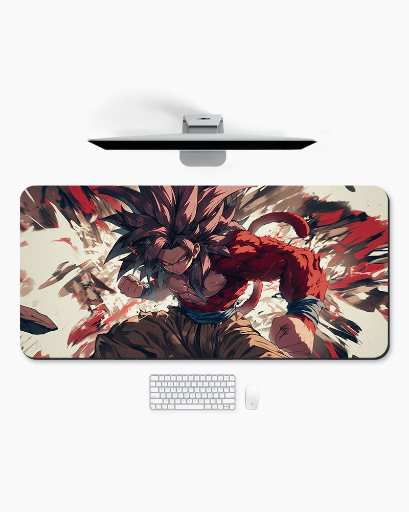 The Primal Saiyan's Fury Desk Mat