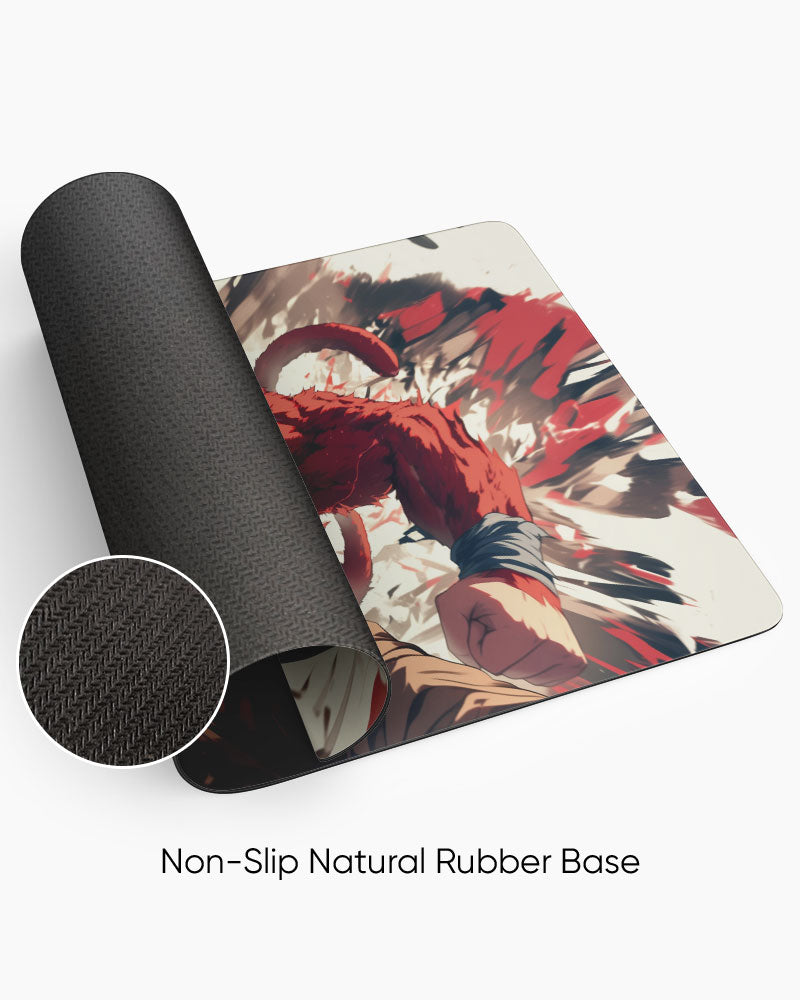 The Primal Saiyan's Fury Desk Mat