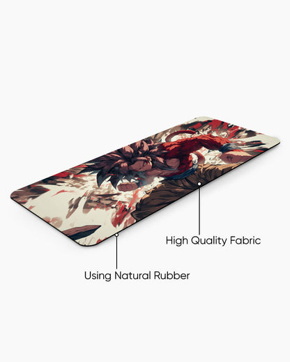 The Primal Saiyan's Fury Desk Mat