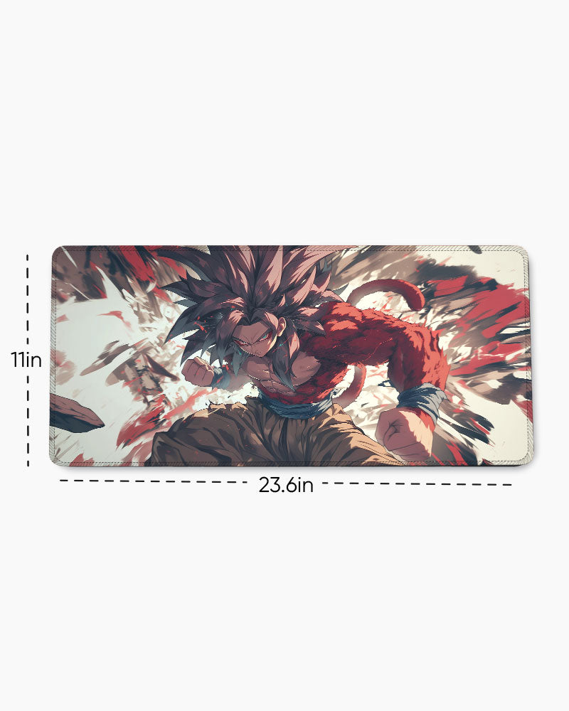 The Primal Saiyan's Fury Desk Mat