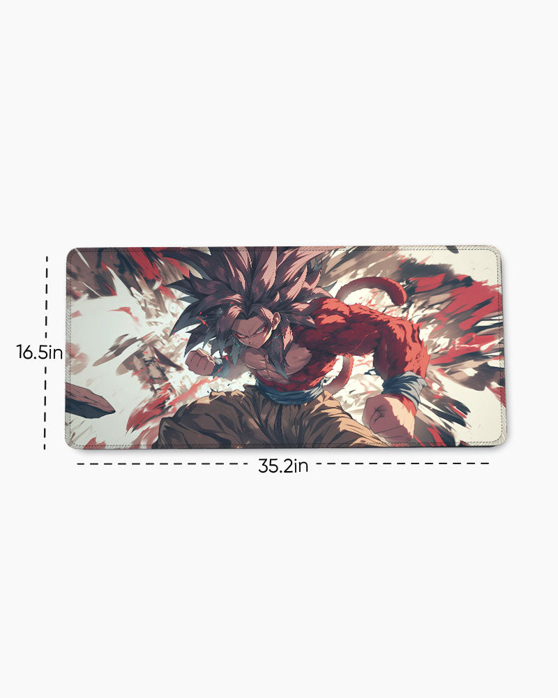 The Primal Saiyan's Fury Desk Mat