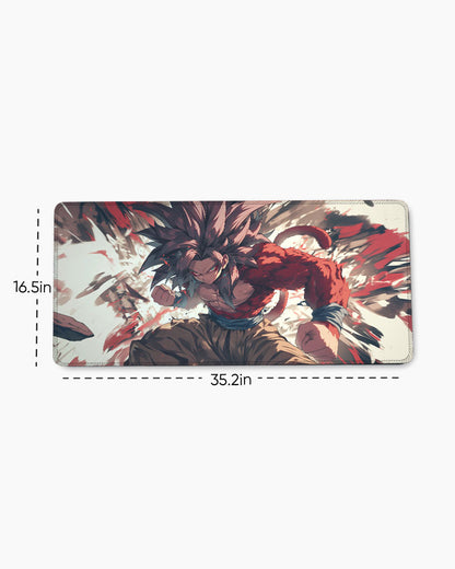 The Primal Saiyan's Fury Desk Mat