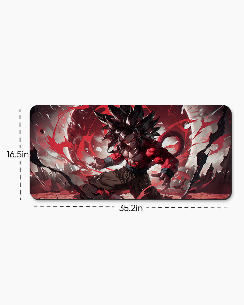 The Primal Saiyan's Menace Desk Mat