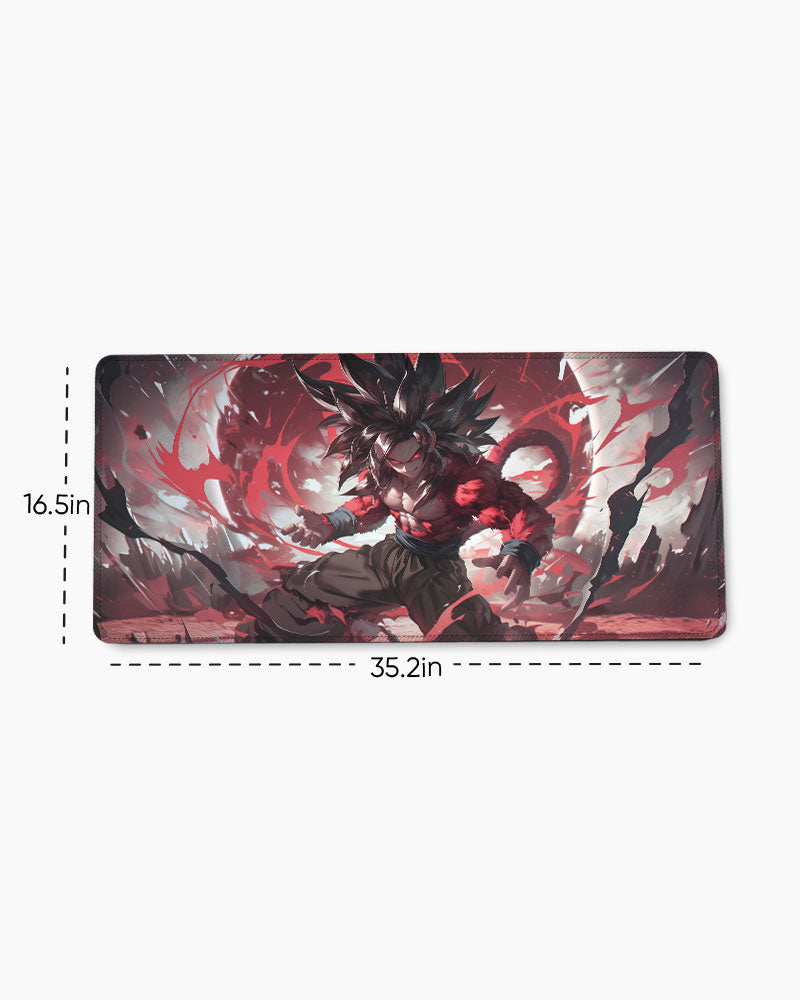 The Primal Saiyan's Menace Desk Mat