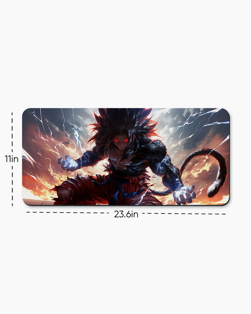 The Primal Saiyan's Charged Power Desk Mat