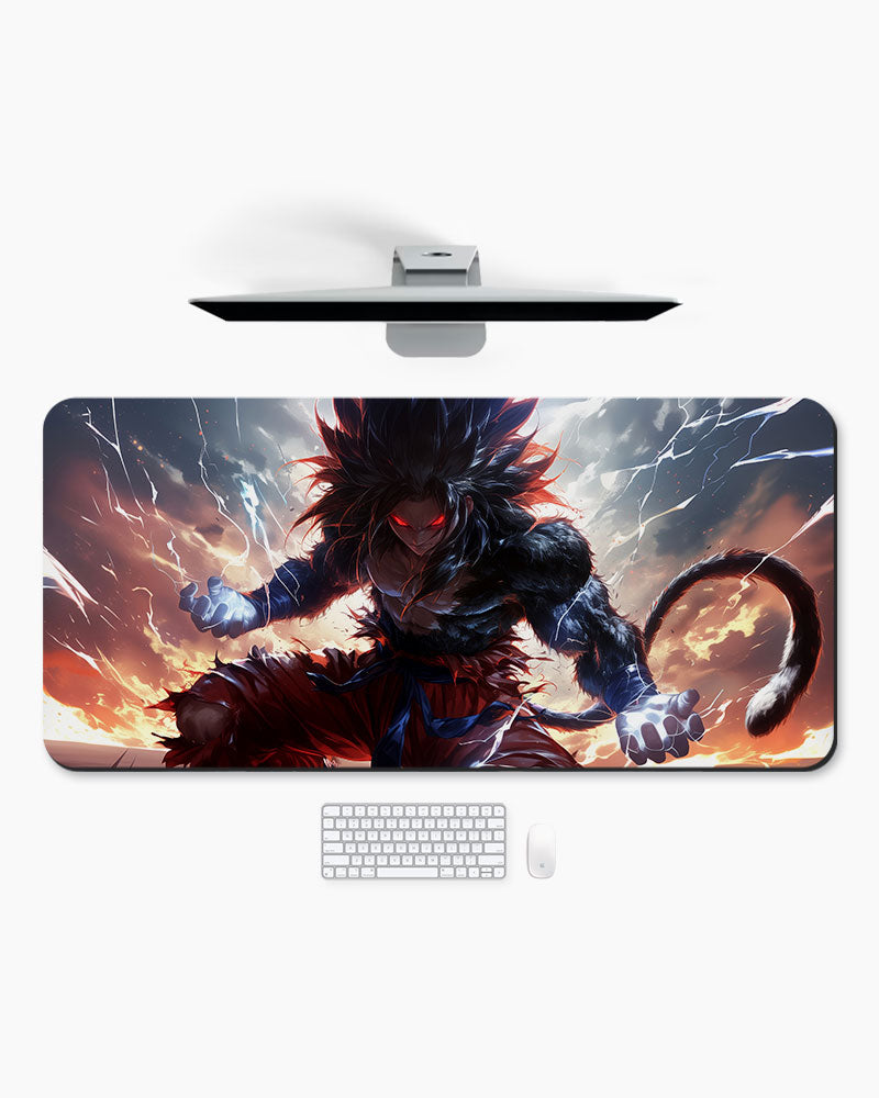 The Primal Saiyan's Charged Power Desk Mat