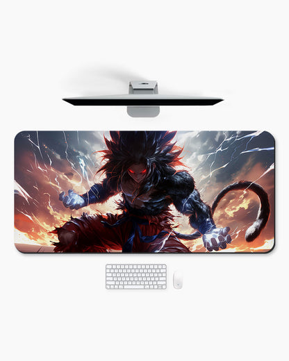 The Primal Saiyan's Charged Power Desk Mat